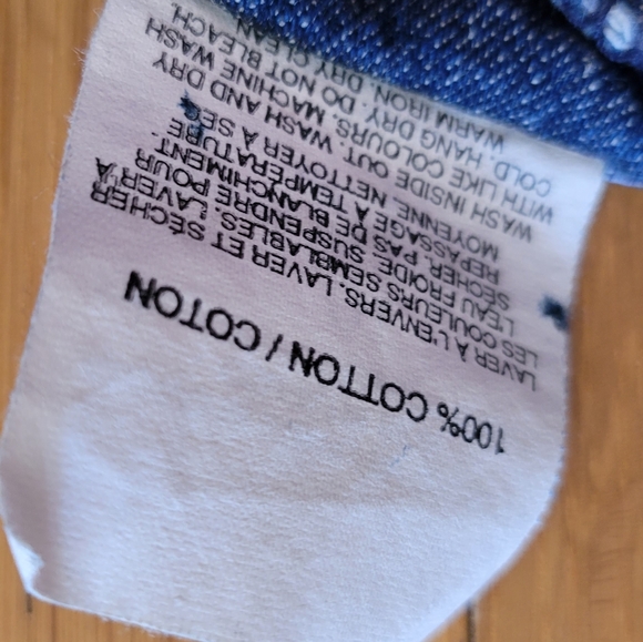 Vintage 90s dark wash denim high rise midi jean skirt Simon Chang 10 - Picture 5 of 7